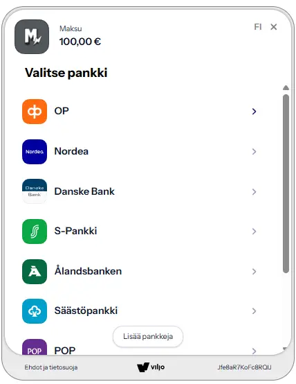 mainio casino payments